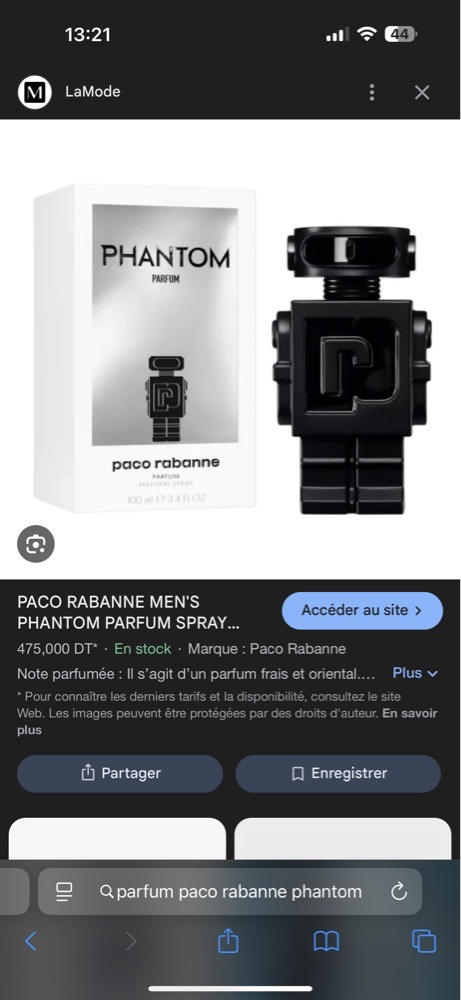 Parfum Paco Rabanne Phanton Homme