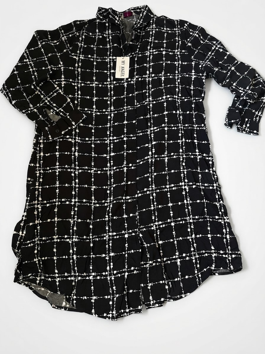 Robe noire w blanc 