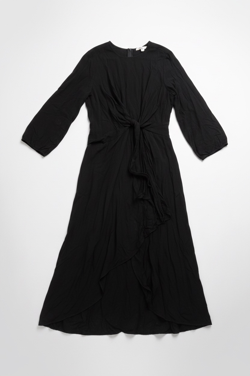 Robe noire H&M en tissu fluide