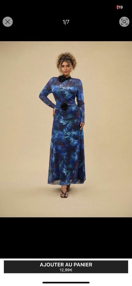 Robe bleu Shein