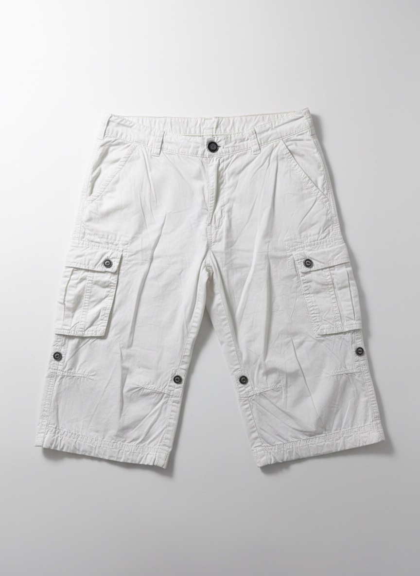Pantacourt Homme blanc 