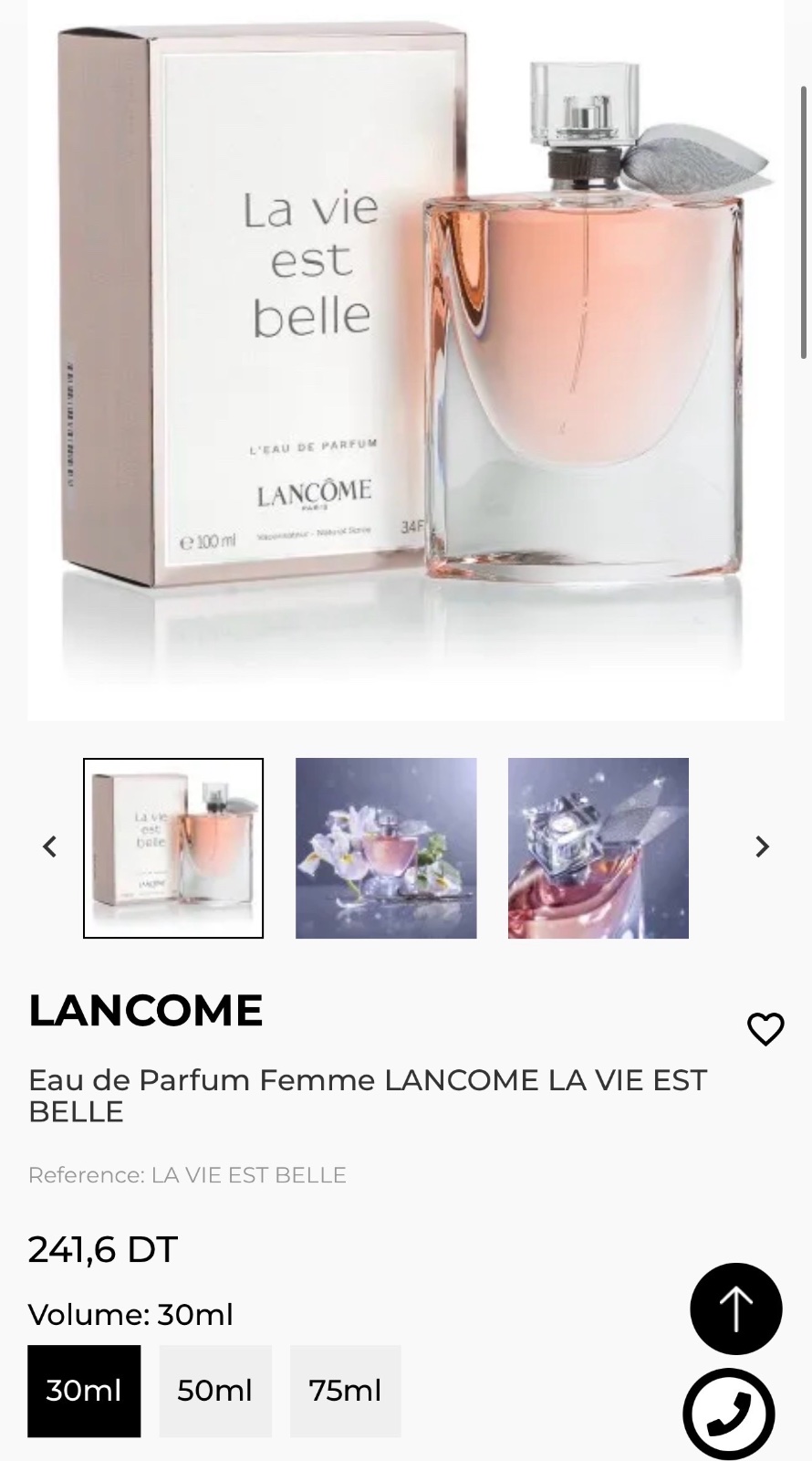 Parfum La vie est belle authentique et importe 30ml 