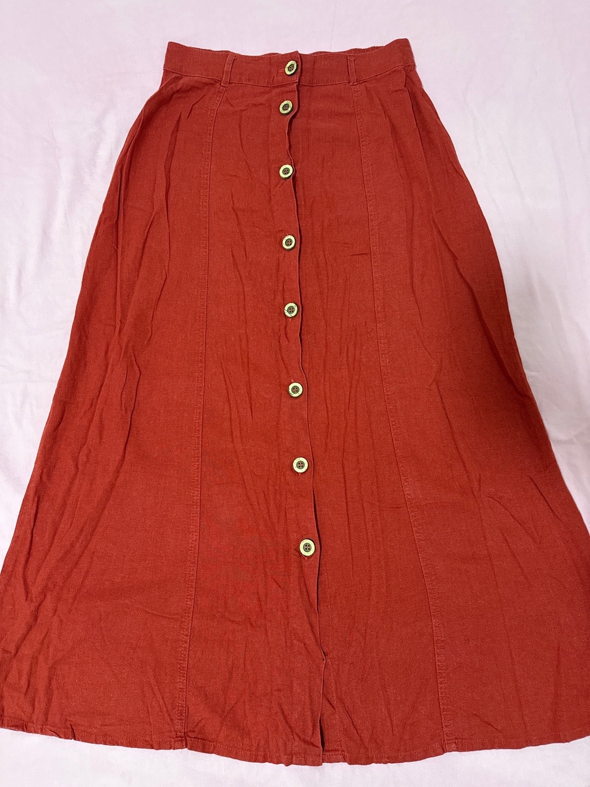 Jupe rouge brique kastelo