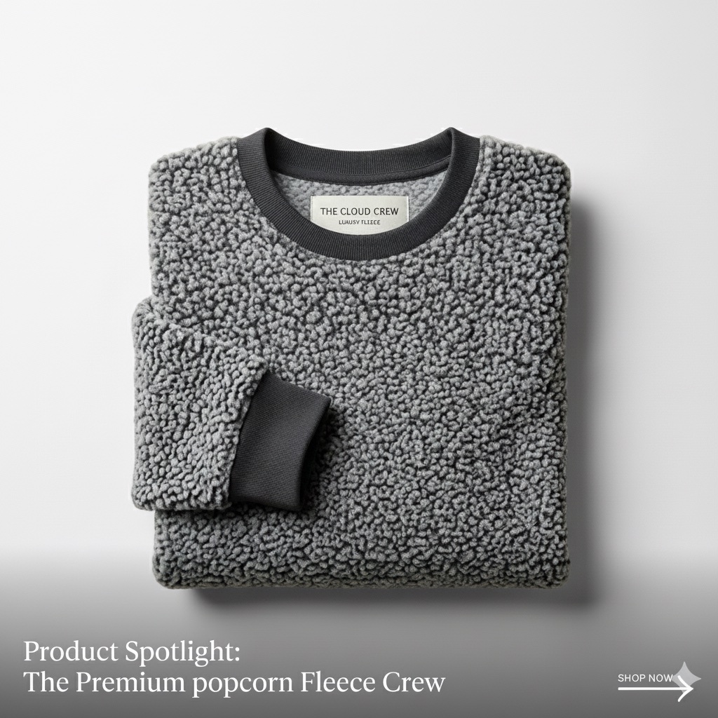 Oversized textured sweatshirt 