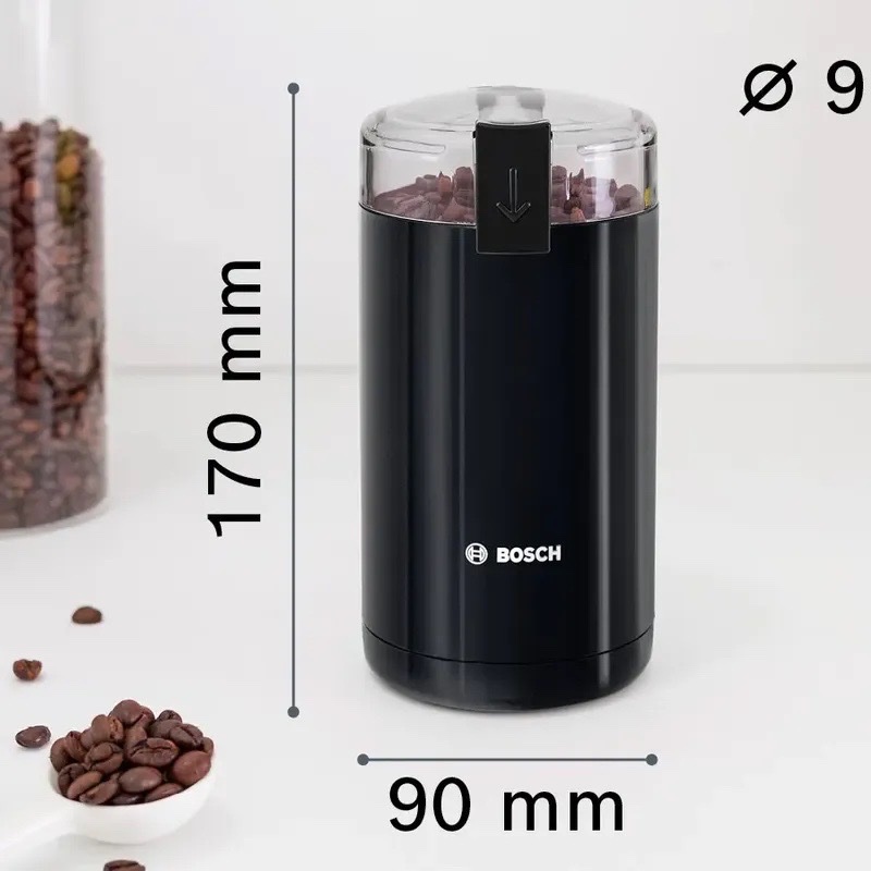 Moulin à café BOSCH 180 Watt 75g - Noir (TSM6A013B)