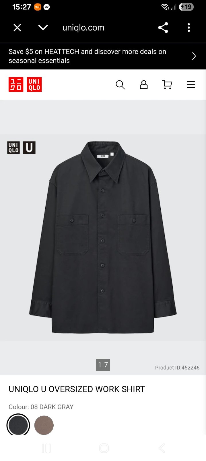 Chemise homme oversize 