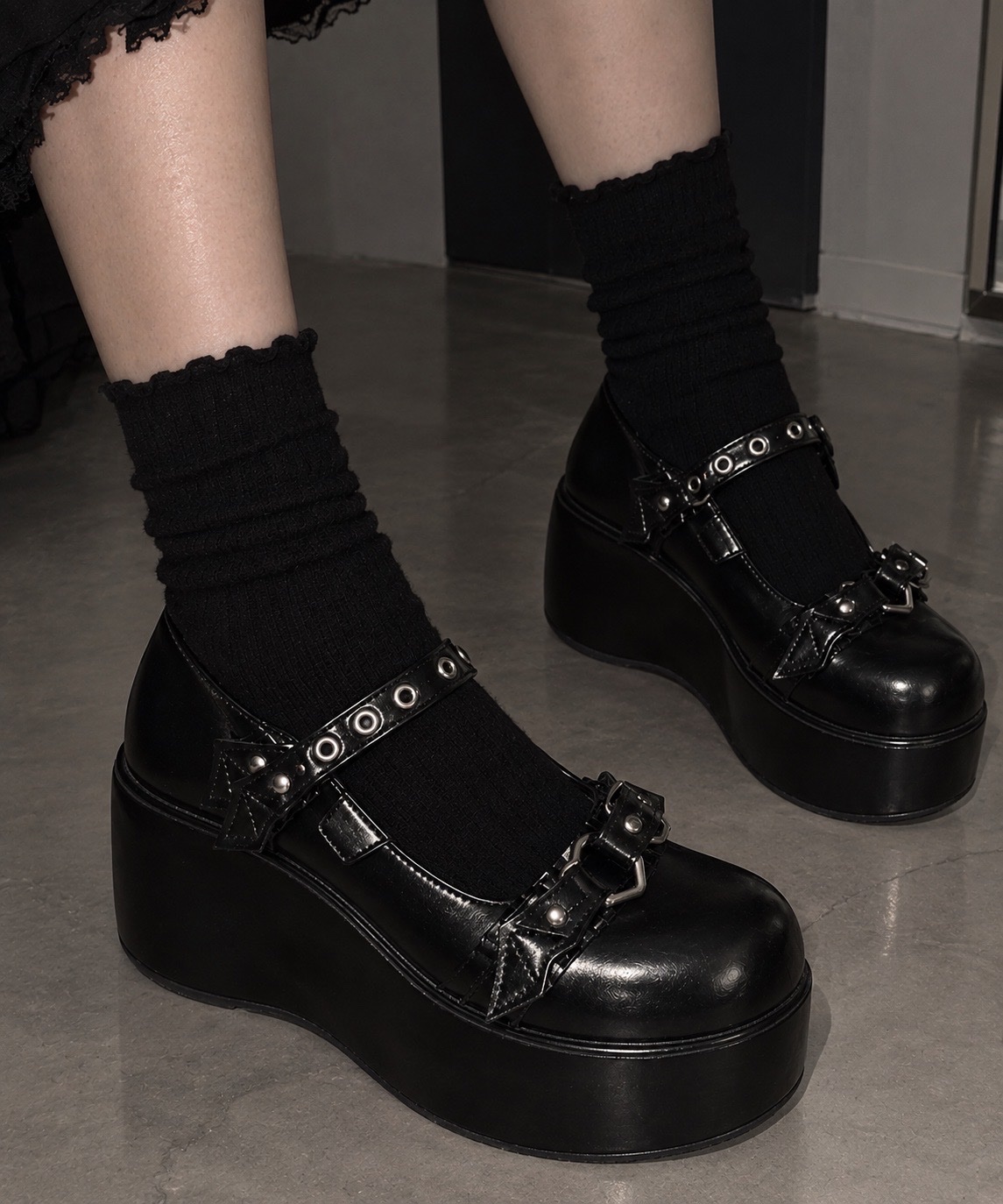 Y2k Mary Janes , high platform shoes 