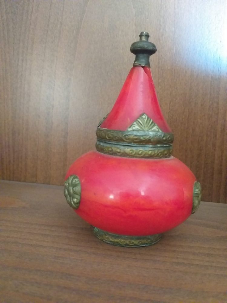Boîte à bibelots brûleur d'encens vintage