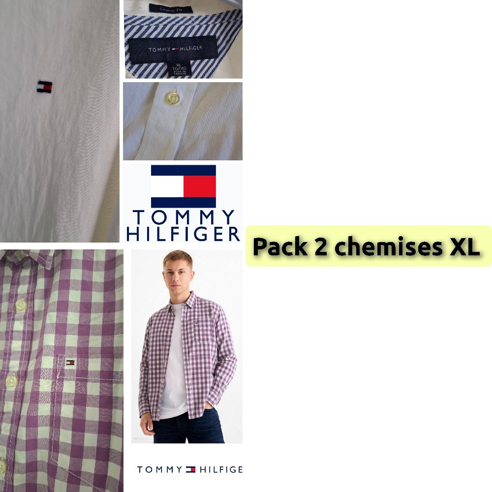 Pack 2 chemise Tommy Hilfiger 