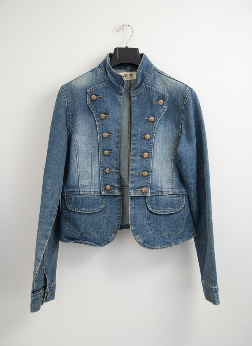 Veste en jean "Napoleon military style"