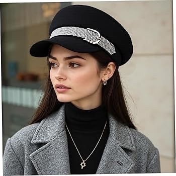 Beret /casquette en strass