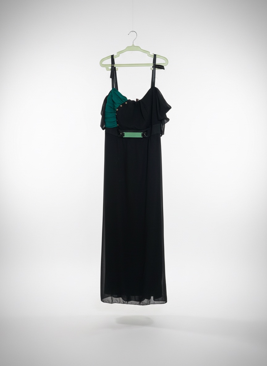 Robe noir et vert