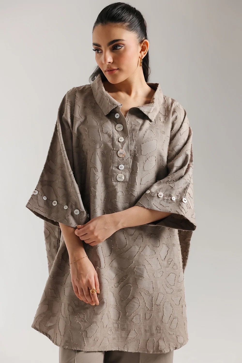 Chemise oversize grege