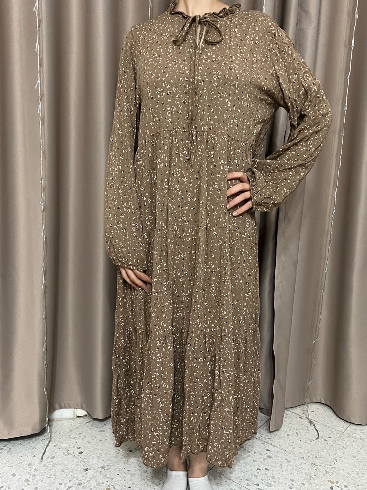 Robe beige caramel