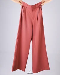 Pantalon large corail