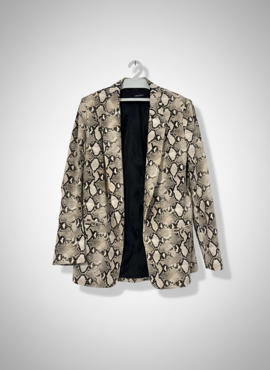 Blazer imprimé serpent
