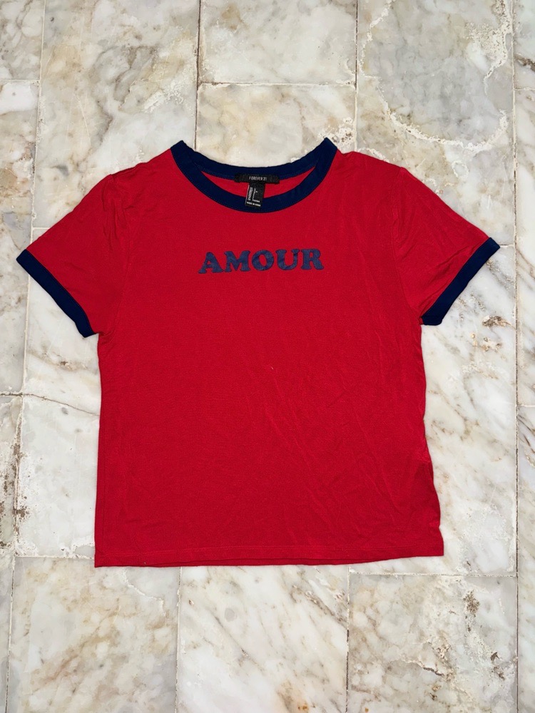 T-shirt Forever 21 "Amour" 
