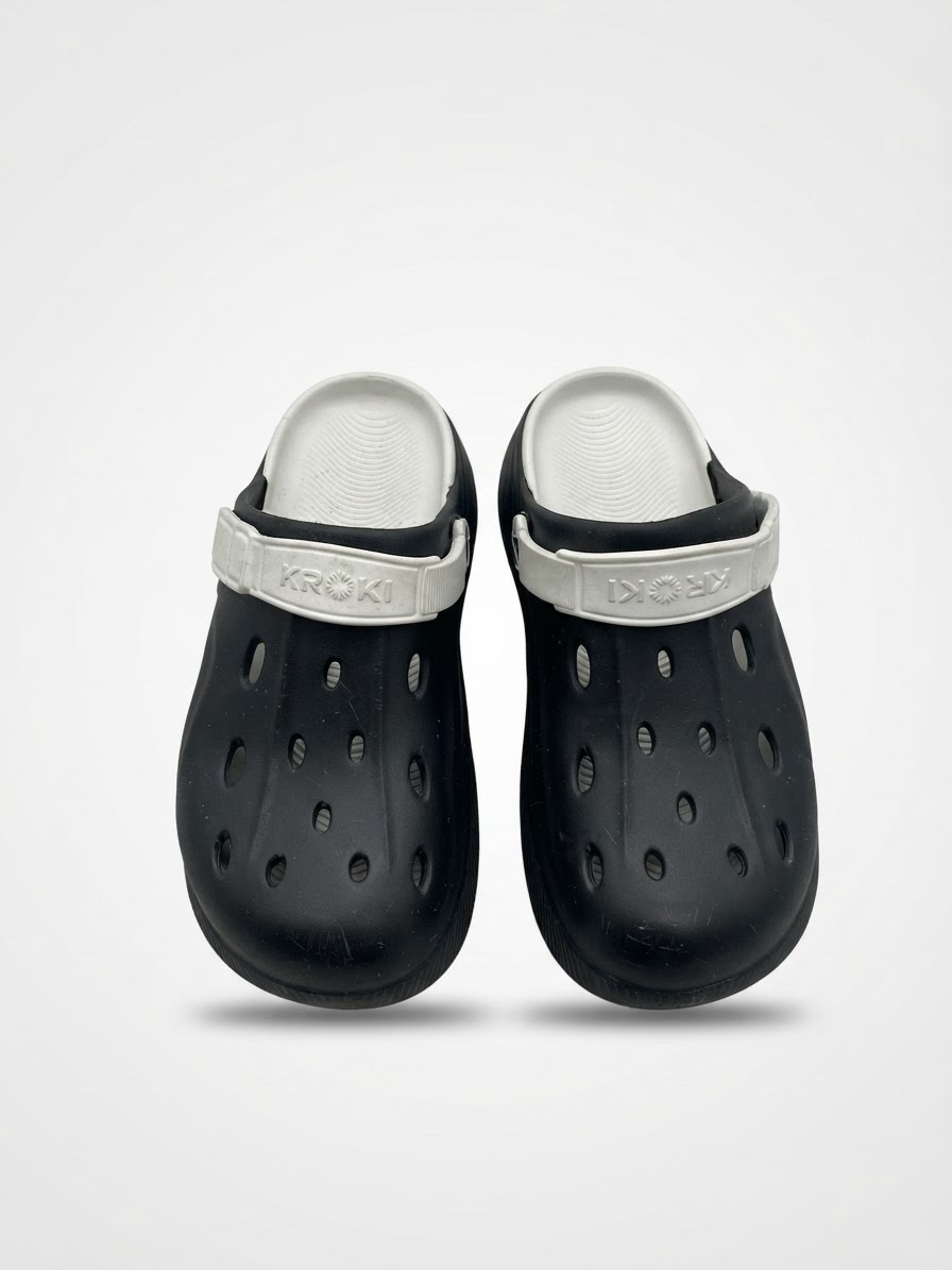 Sabots Crocs Noir & Blanc – Très Confortables