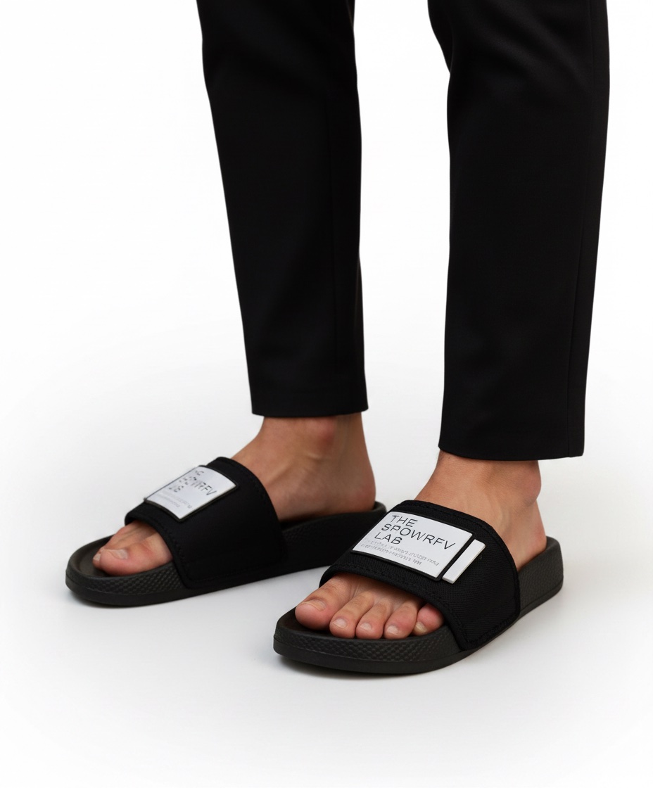 Claquettes noires homme – Très bon état