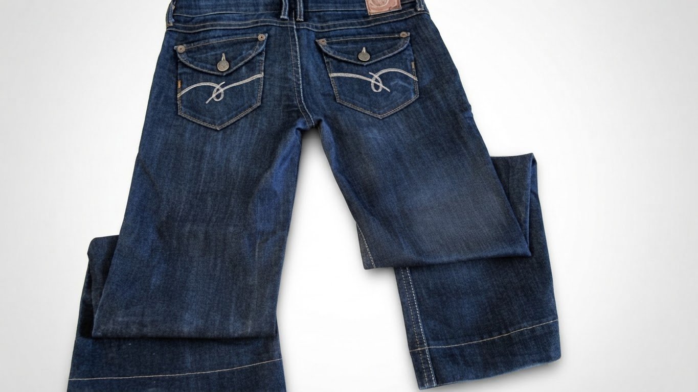 Jeans taille basse vintage  wide leg