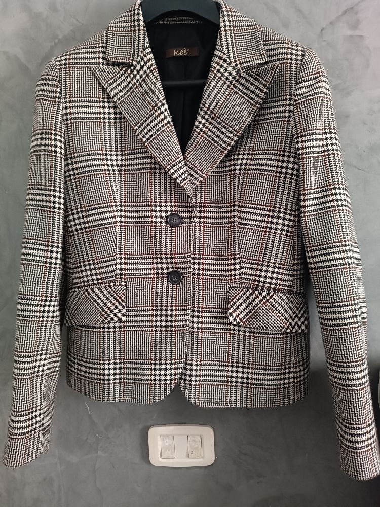 veste à carreaux 