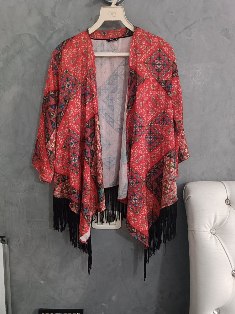 Gilet kimono satin