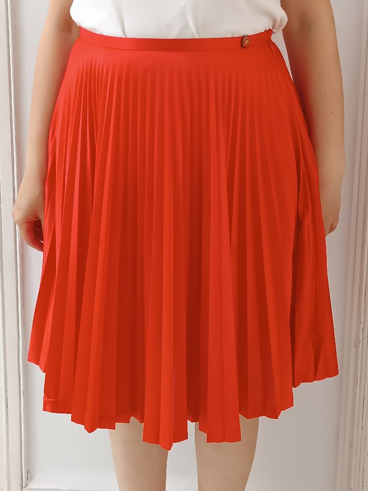 jupe satin plissée 