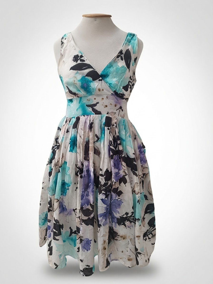 Robe fleurie 100% coton