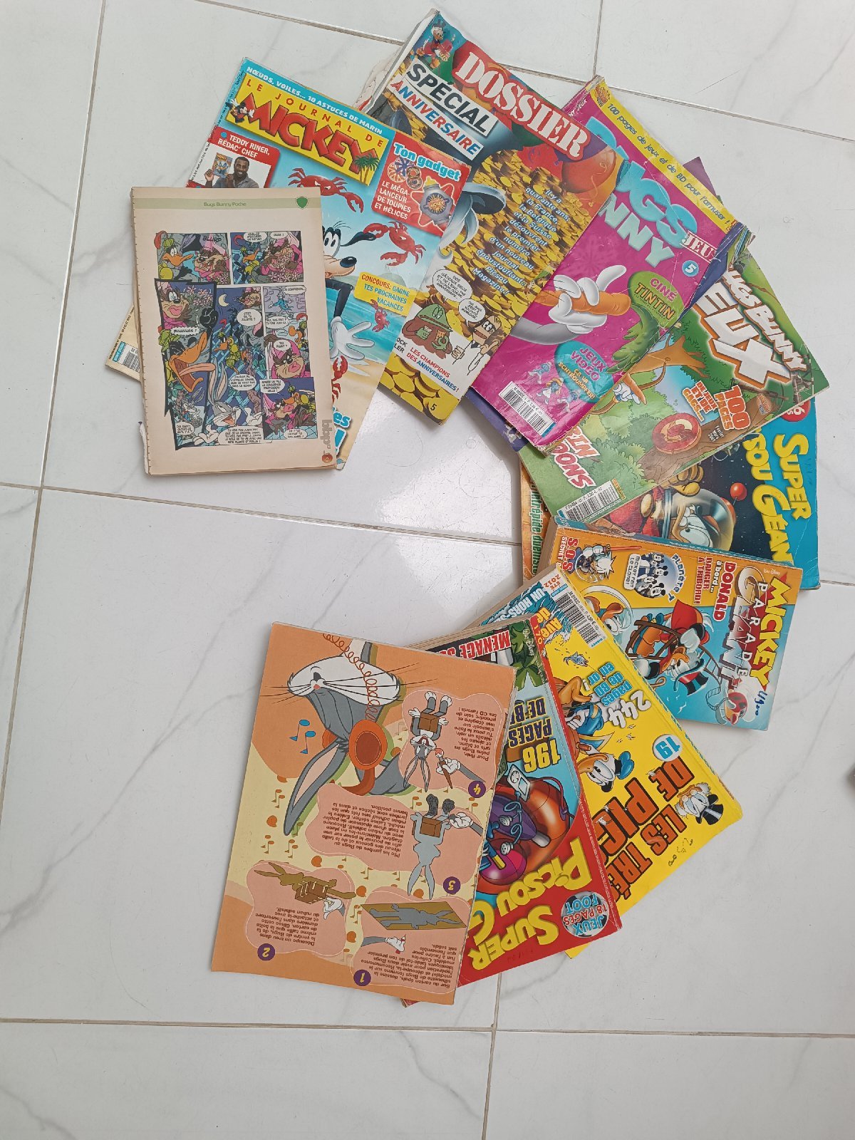 Une série de bandes dessinées 
