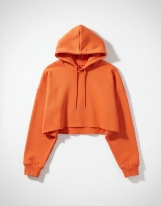 Capuche crop top oversize 