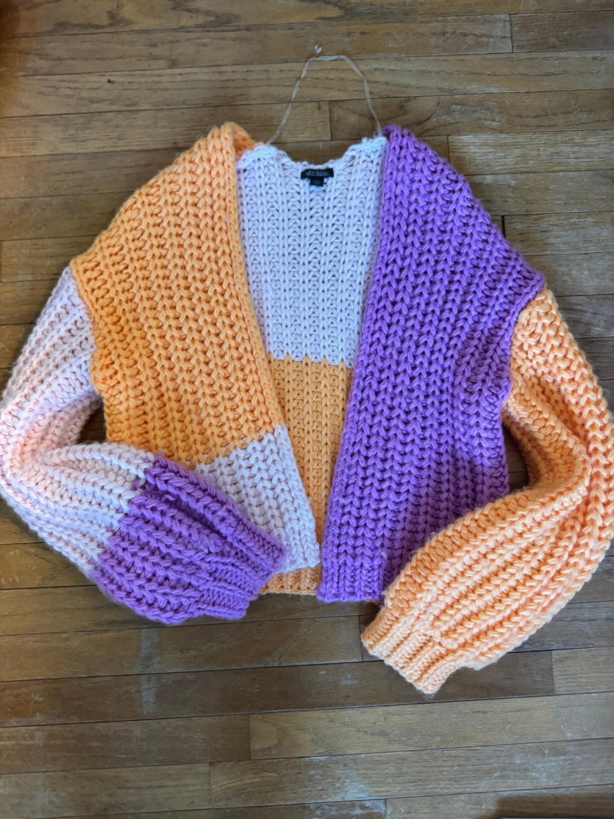 Cardigan crochet faire a main