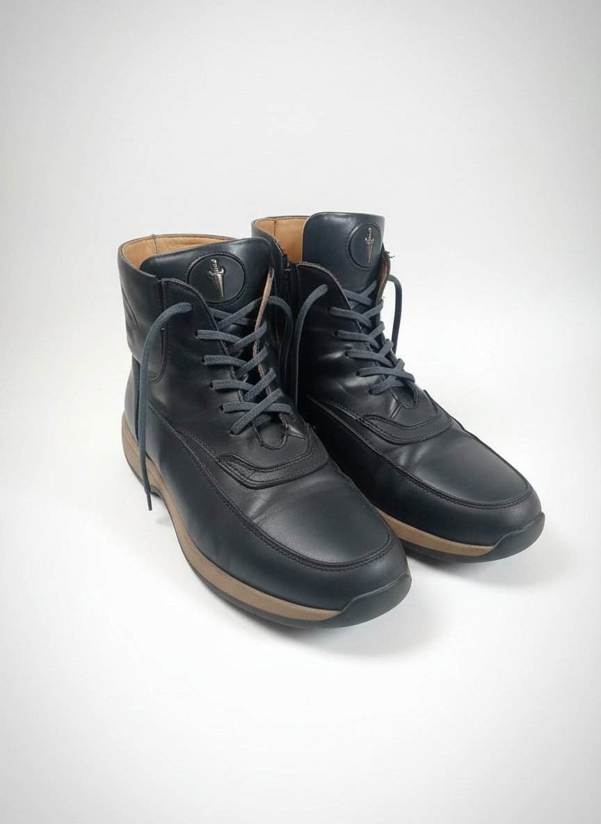 Bottines noires en cuir – style classique & élégant 