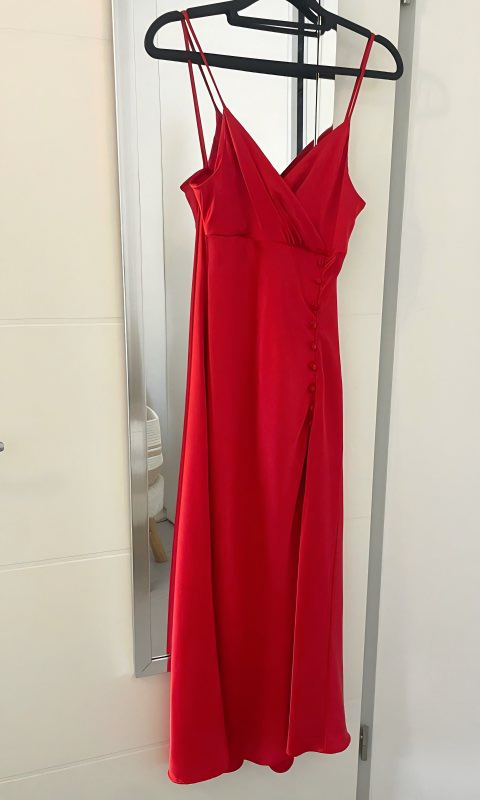 Robe satinée 
