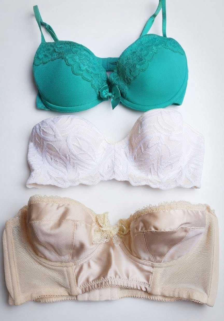 Magnifique lot de 3 soutiens-gorge en excellent état, alliant confort et élégance ! 👙