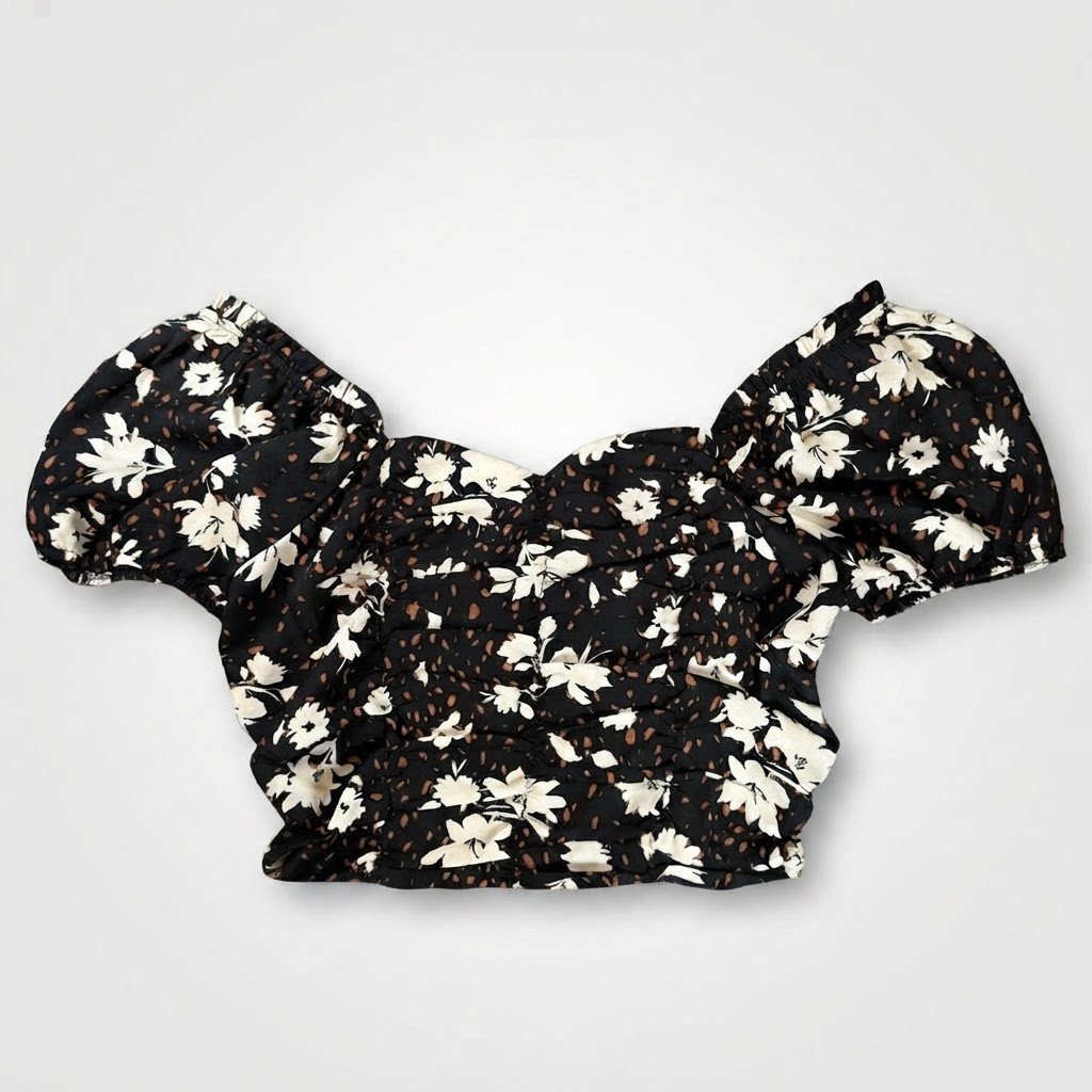 Crop Top fleurie paper crane