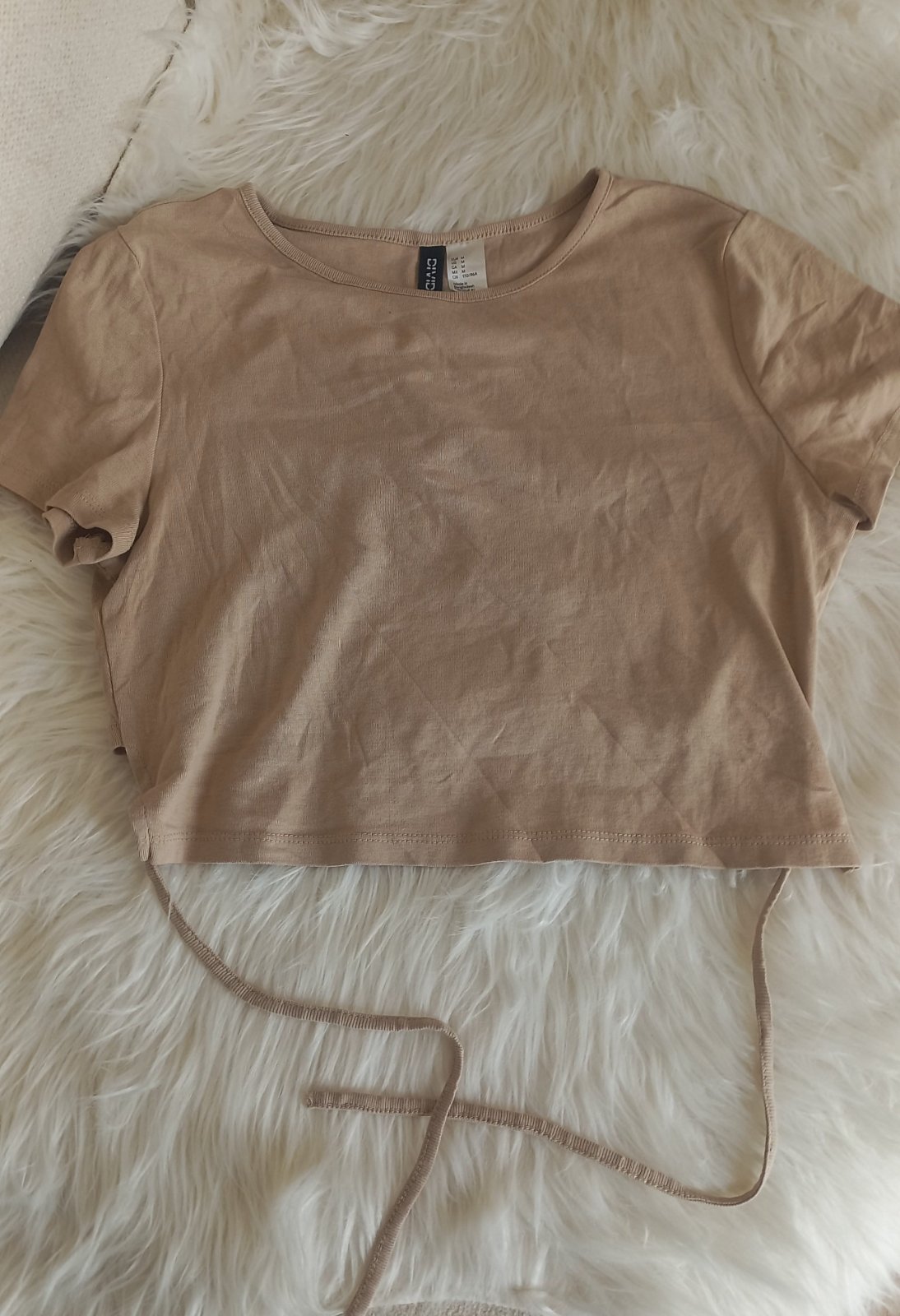Pull beige couton h&m