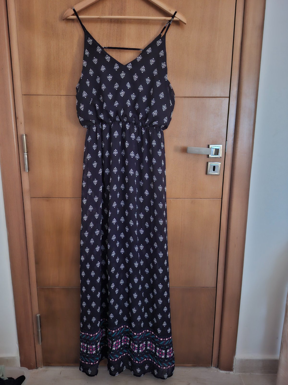 Robe longue bleue