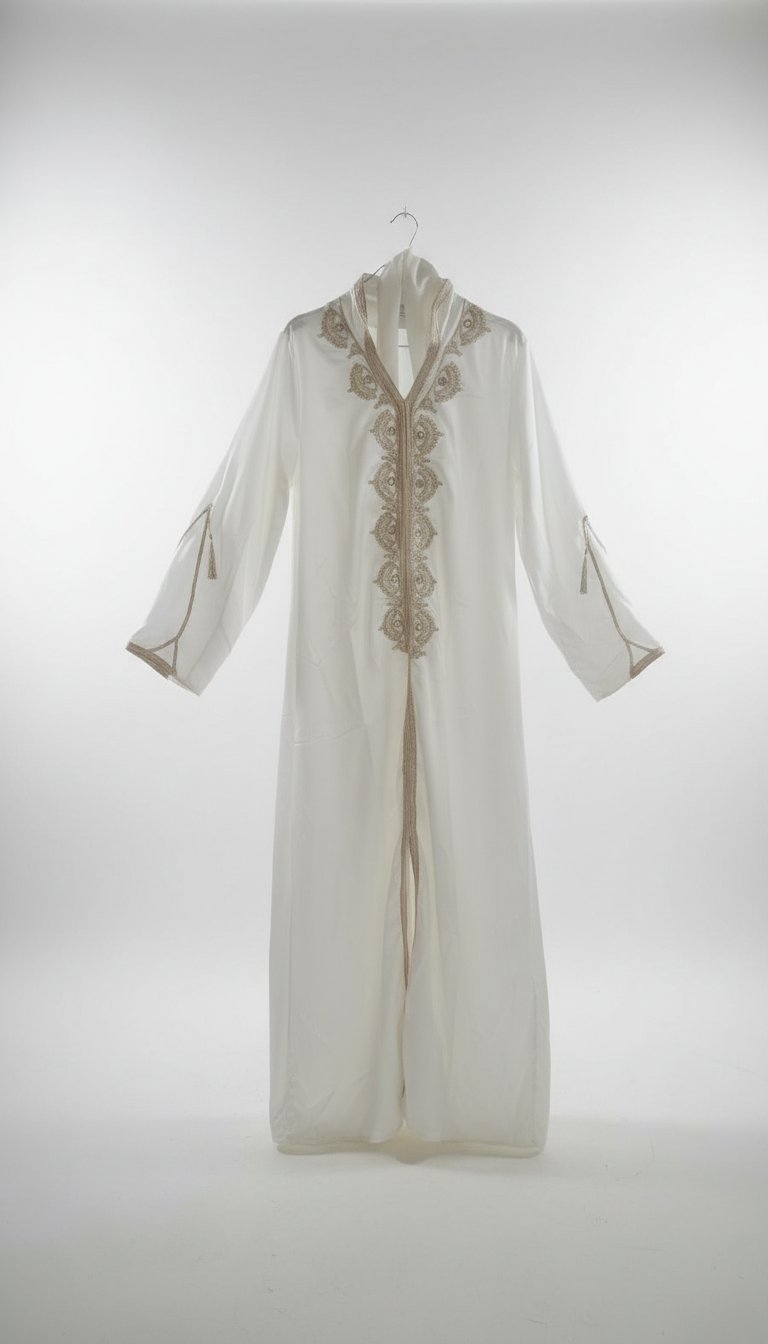 Koftan blanc 100% tunisien