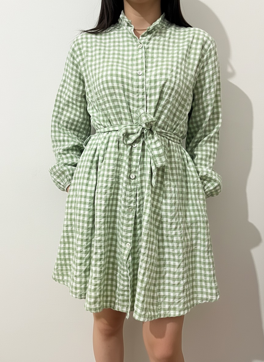 Robe courte vert clair