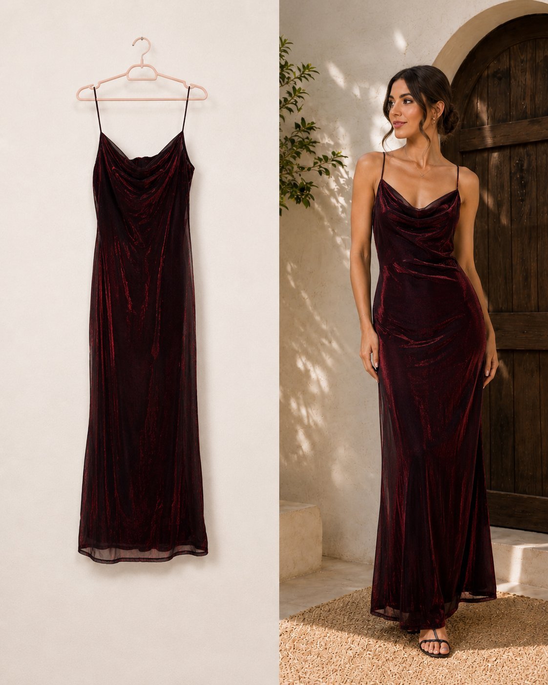 Robe longue bordeaux ✨️✨️