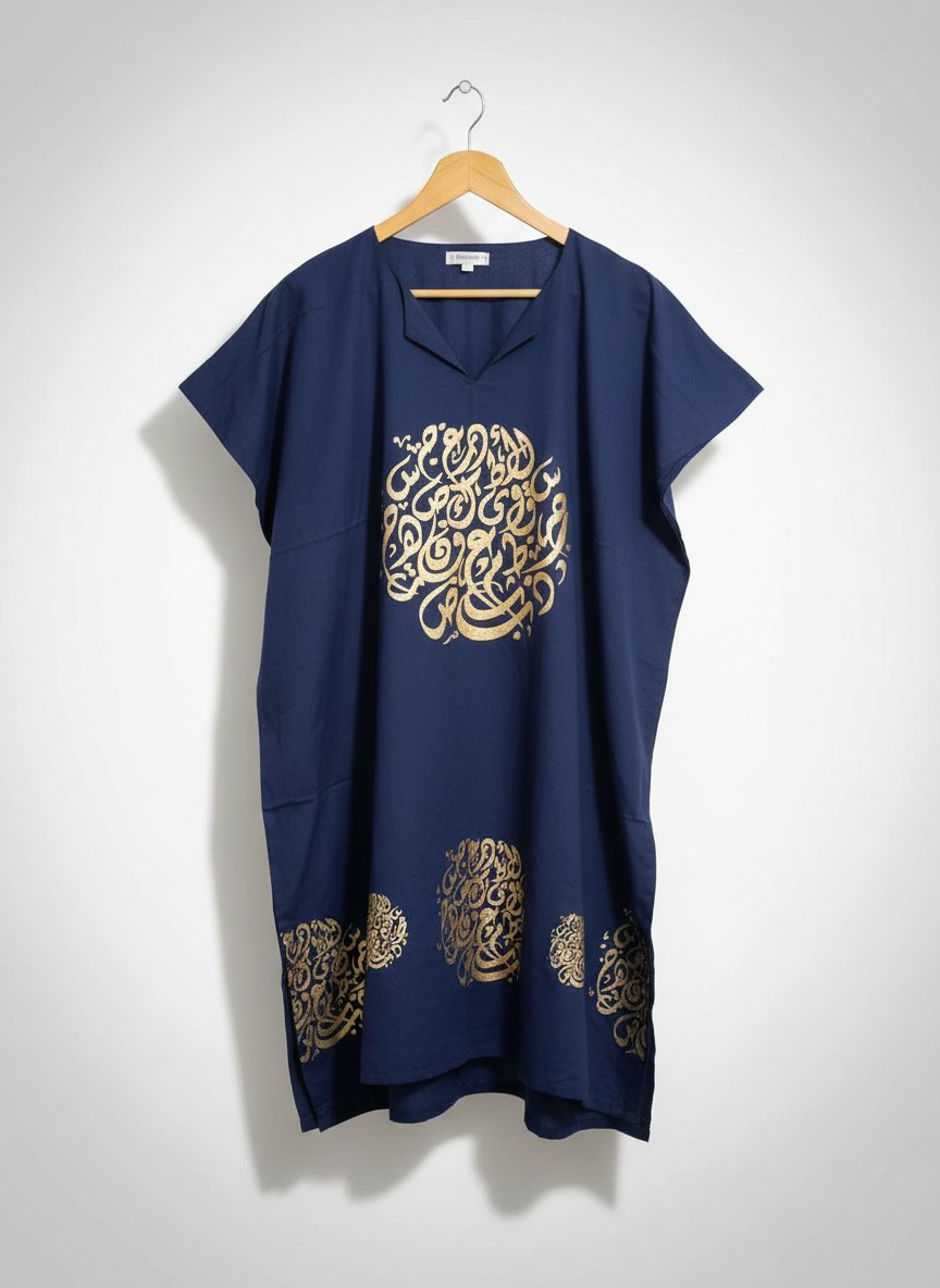Chemise en calligraphie arabe