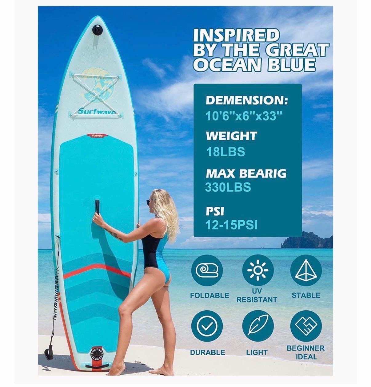 Paddle boad avec accessoires 