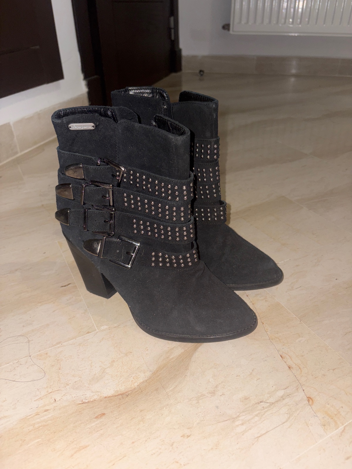 Bottines à talon noir pepe jeans taille 38