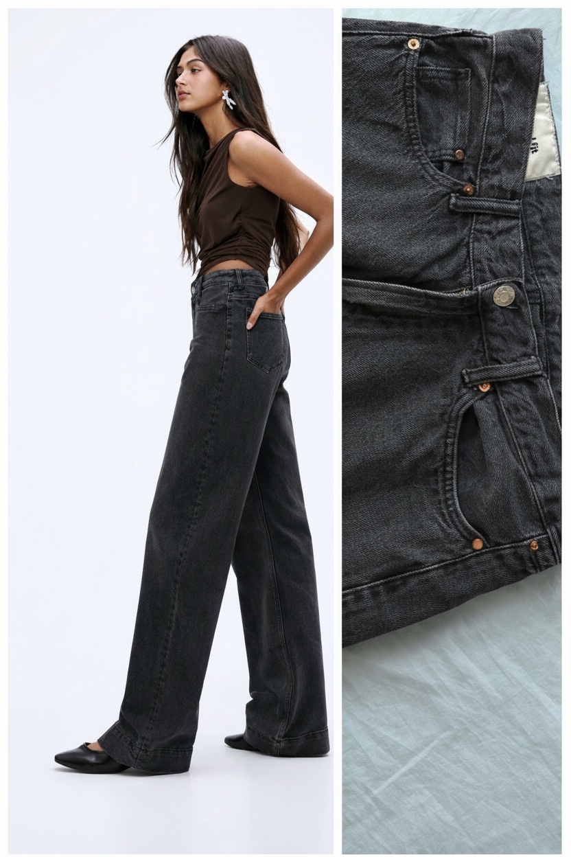 Jean h&m taille 40 relaxed fit