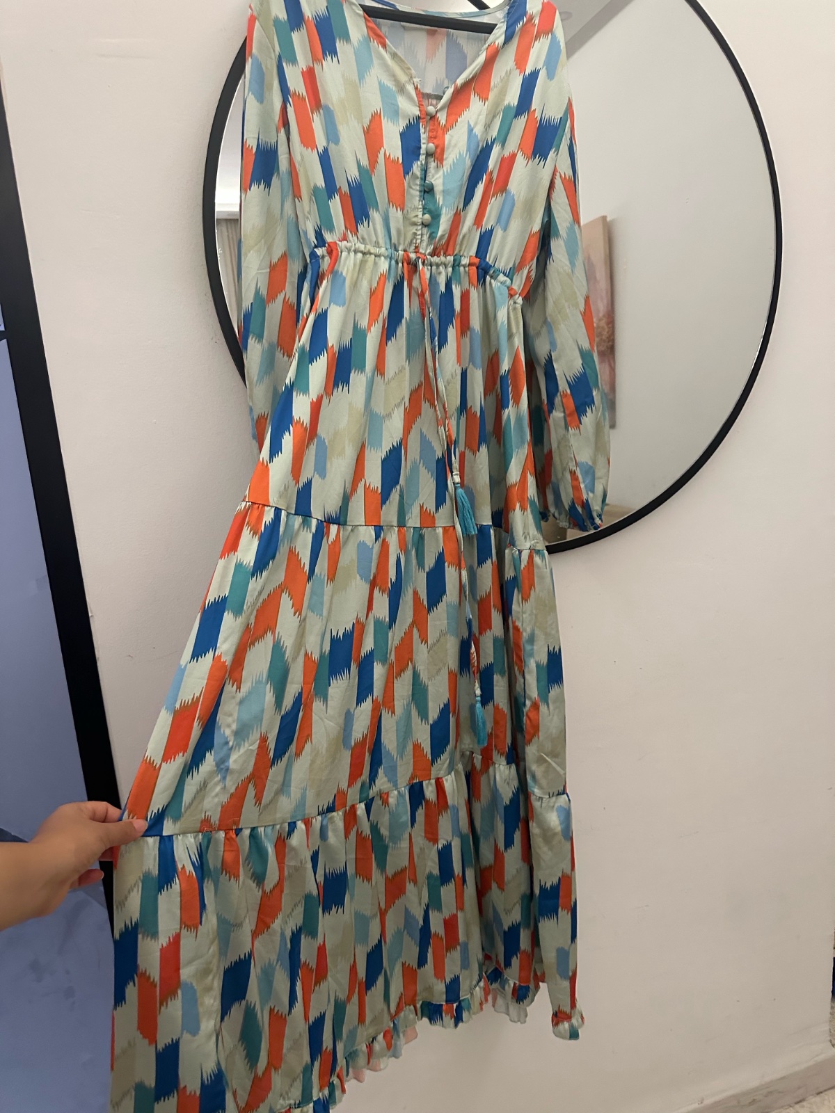 Robe maxi voilée