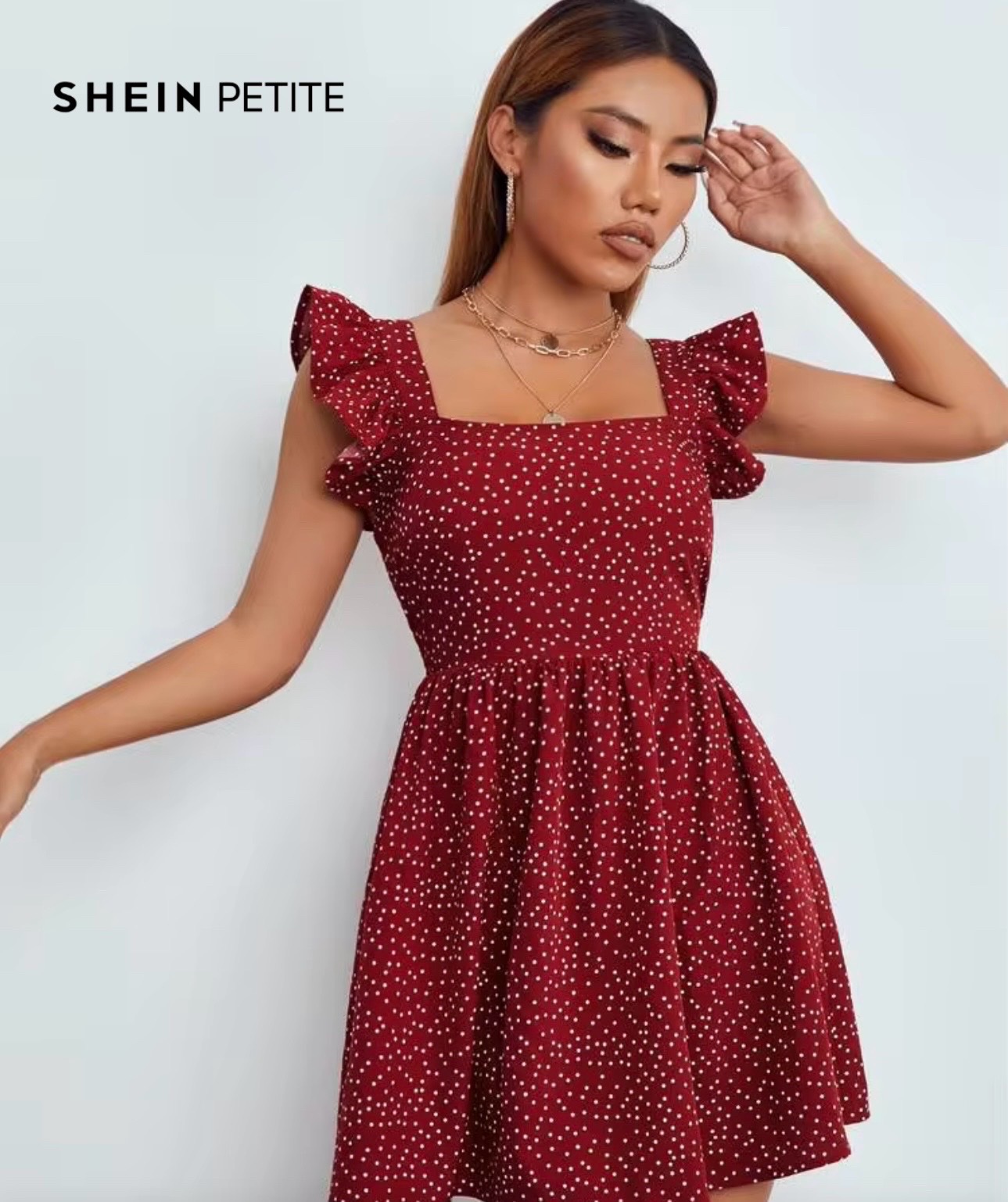 Robe polkadot rouge