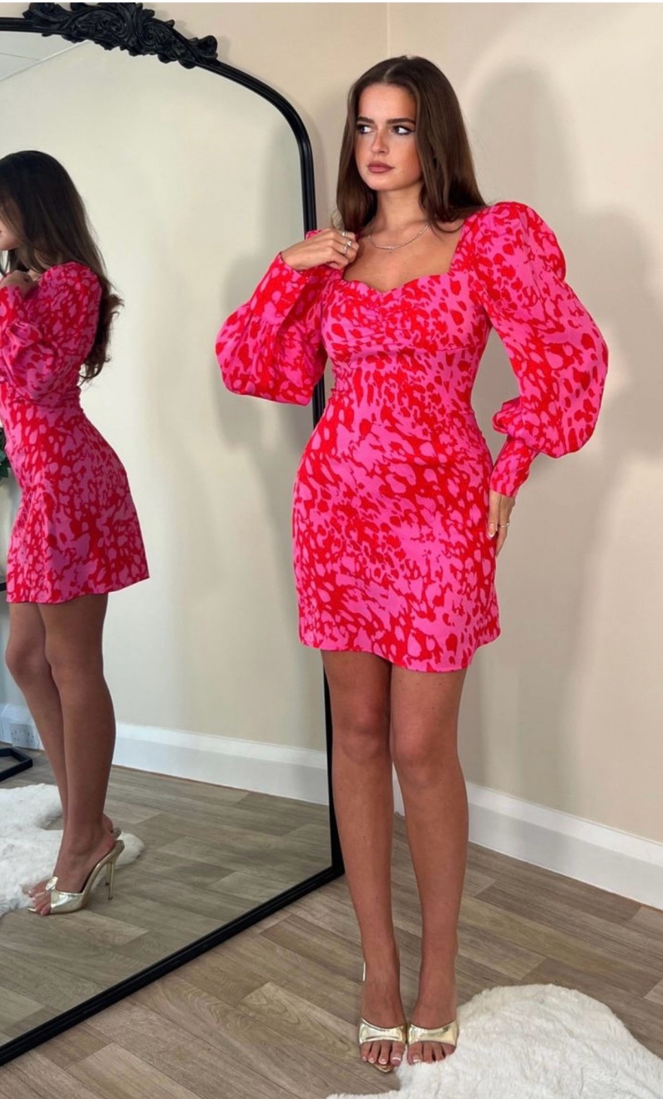 Robe rose/rouge