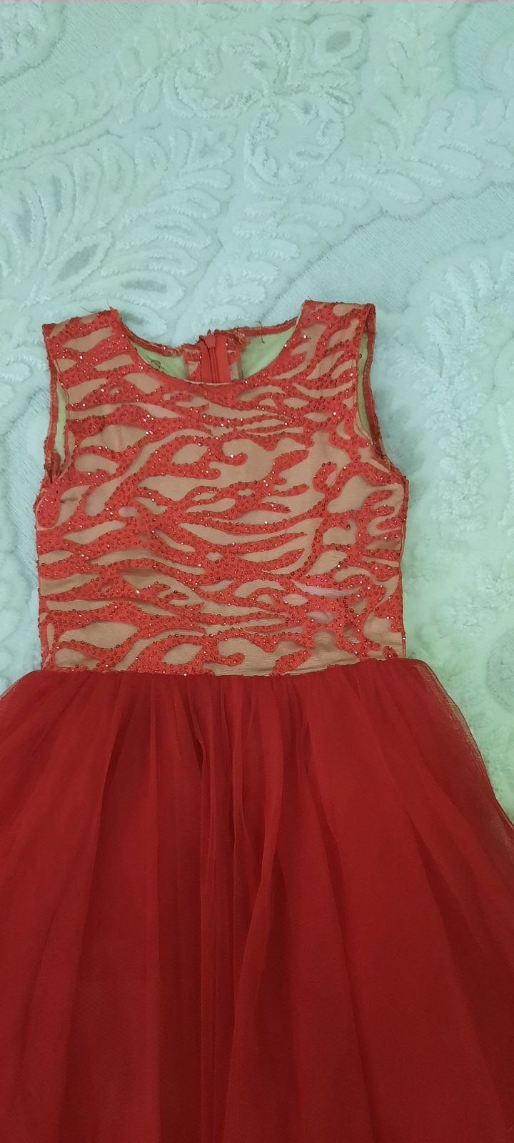 Robe fille rouge 