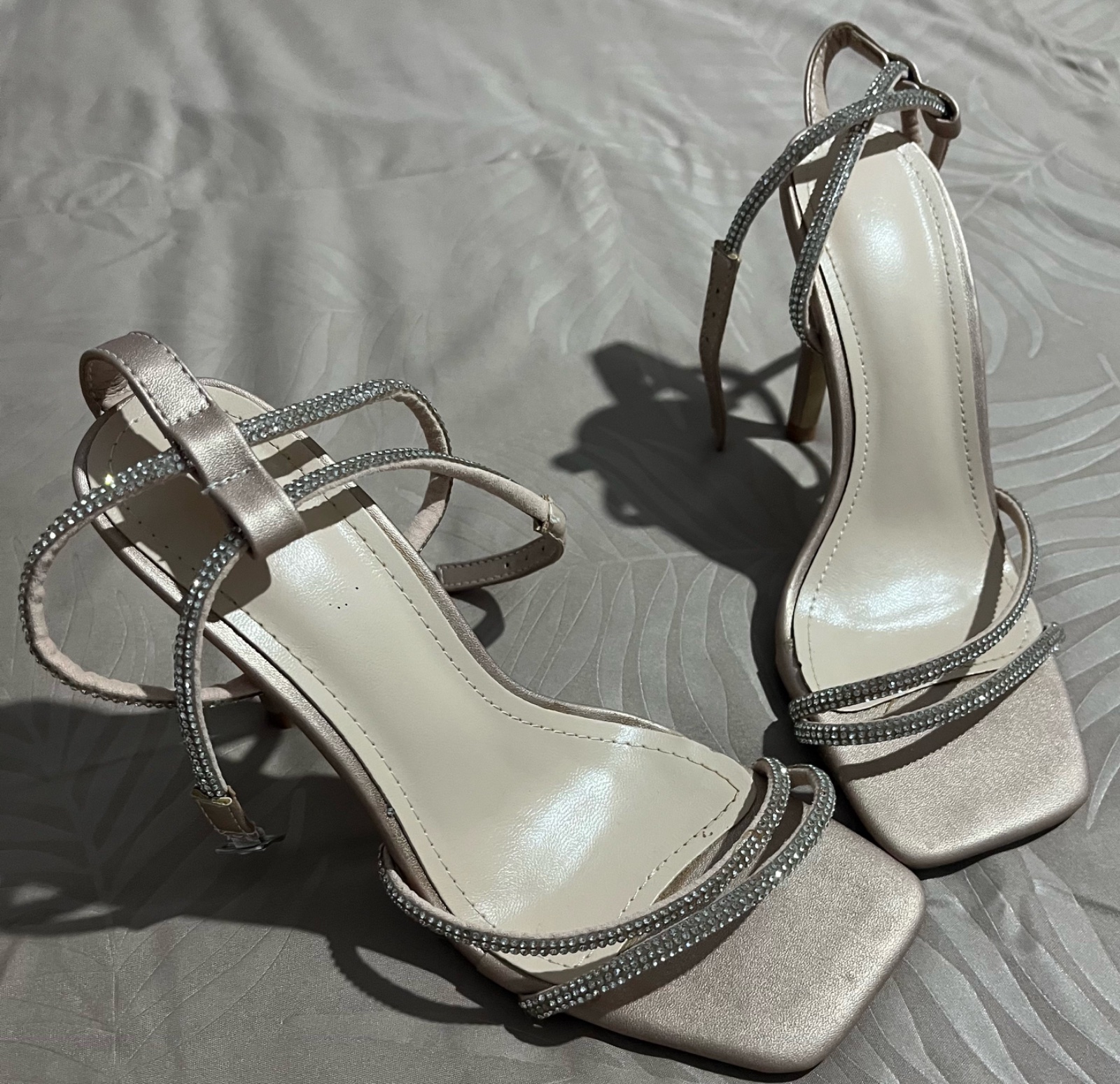 Talon soiré couleur champagne