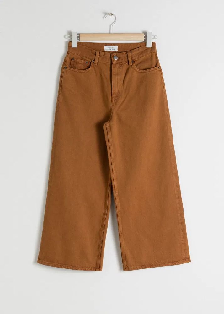 High rise culotte jeans & other stories 